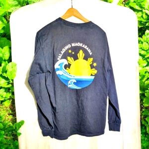 Gildan Black Seattle United Filipino Club Sz M Sun Always Together T Shirt